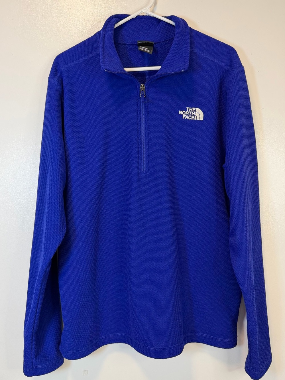 The North Face Cobalt Blue Half-Zip Fleece Pullover Long Sleeve Men’s Large